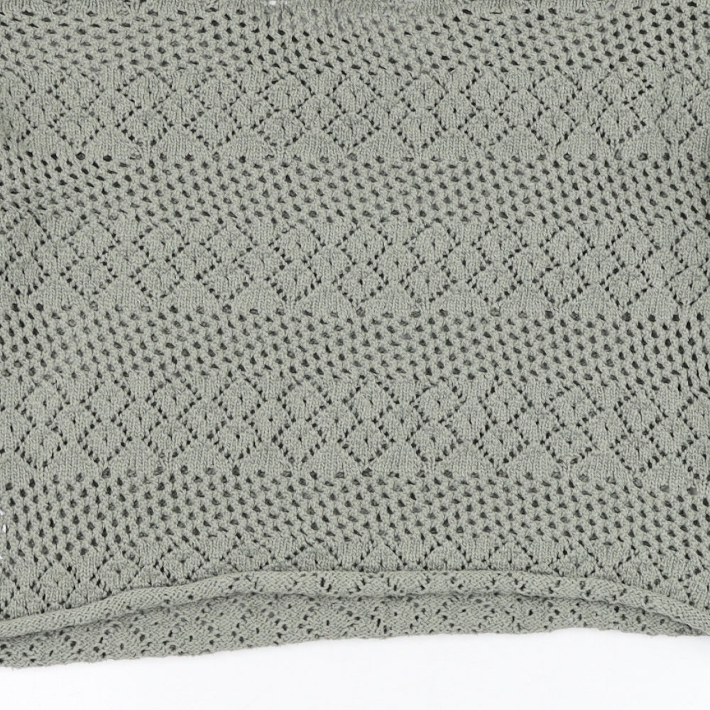 Primark Womens Green Round Neck  Polyester Pullover Jumper Size 12