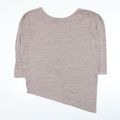 New Look Womens Purple Round Neck  Polyester Pullover Jumper Size M