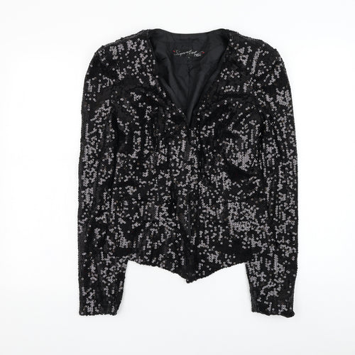 NEXT Womens Black   Jacket Blazer Size 12  Hook & Loop