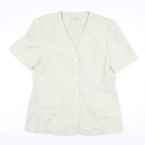 Isabella Womens Green   Jacket Blazer Size 14  Button