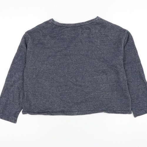 NEXT Girls Blue  Cotton Pullover Sweatshirt Size 11 Years  Pullover - Stay Cool