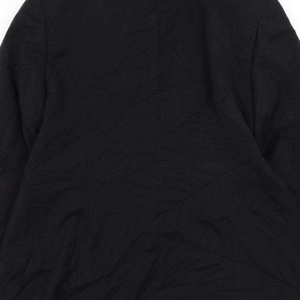 Marks and Spencer Womens Black   Jacket Blazer Size 14  Button