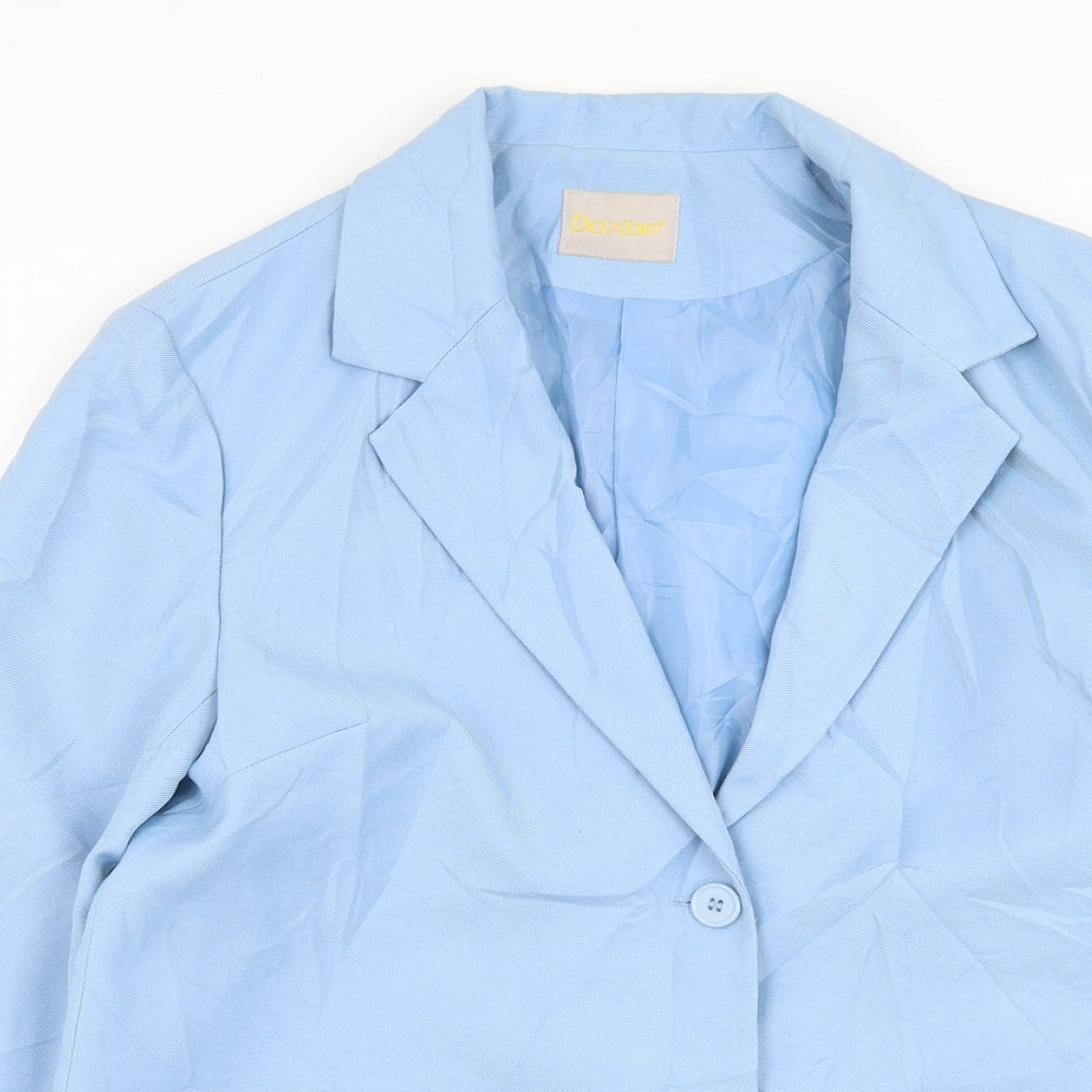 Daxon Womens Blue   Jacket Blazer Size 14  Button