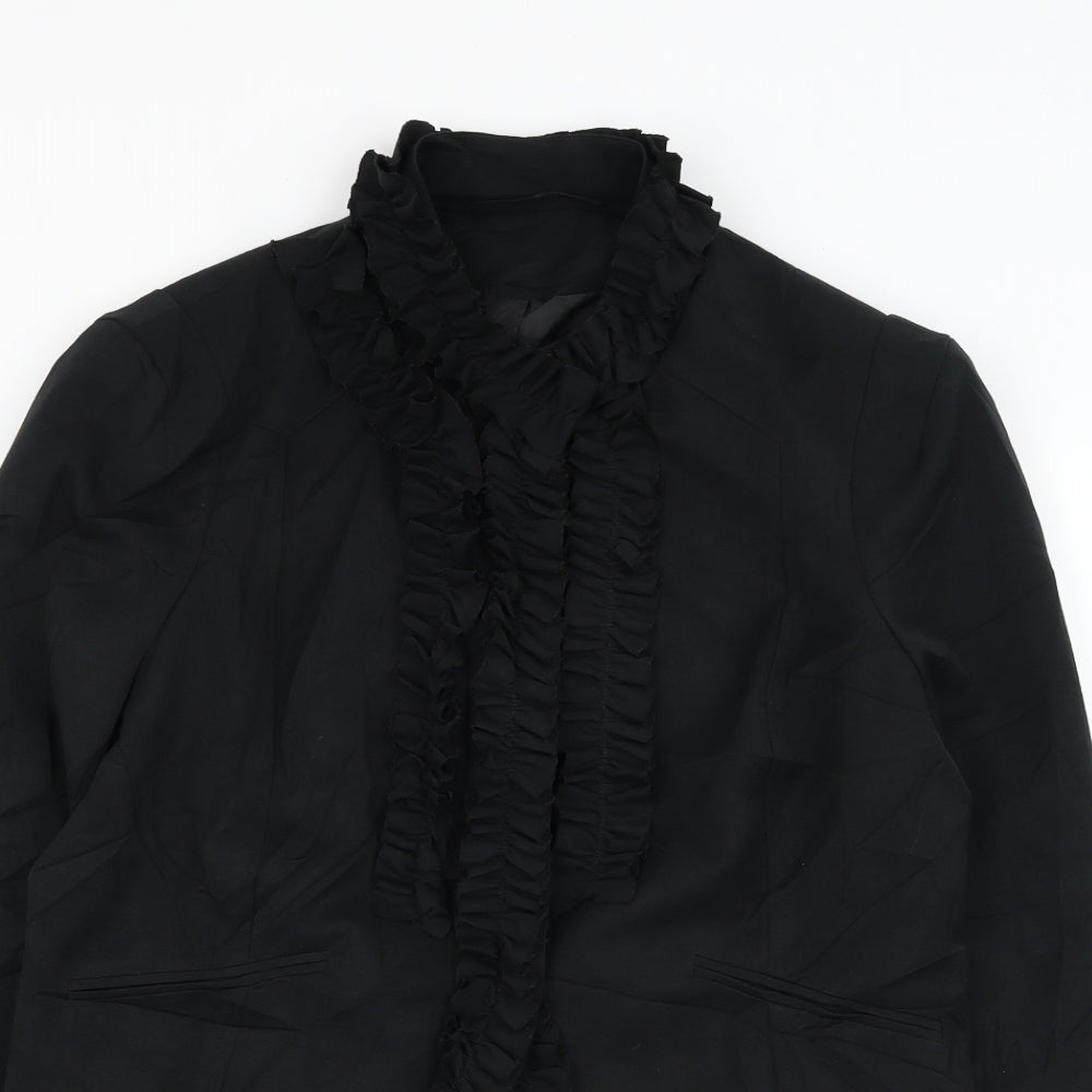 F&F Womens Black   Jacket Blazer Size 16  Button