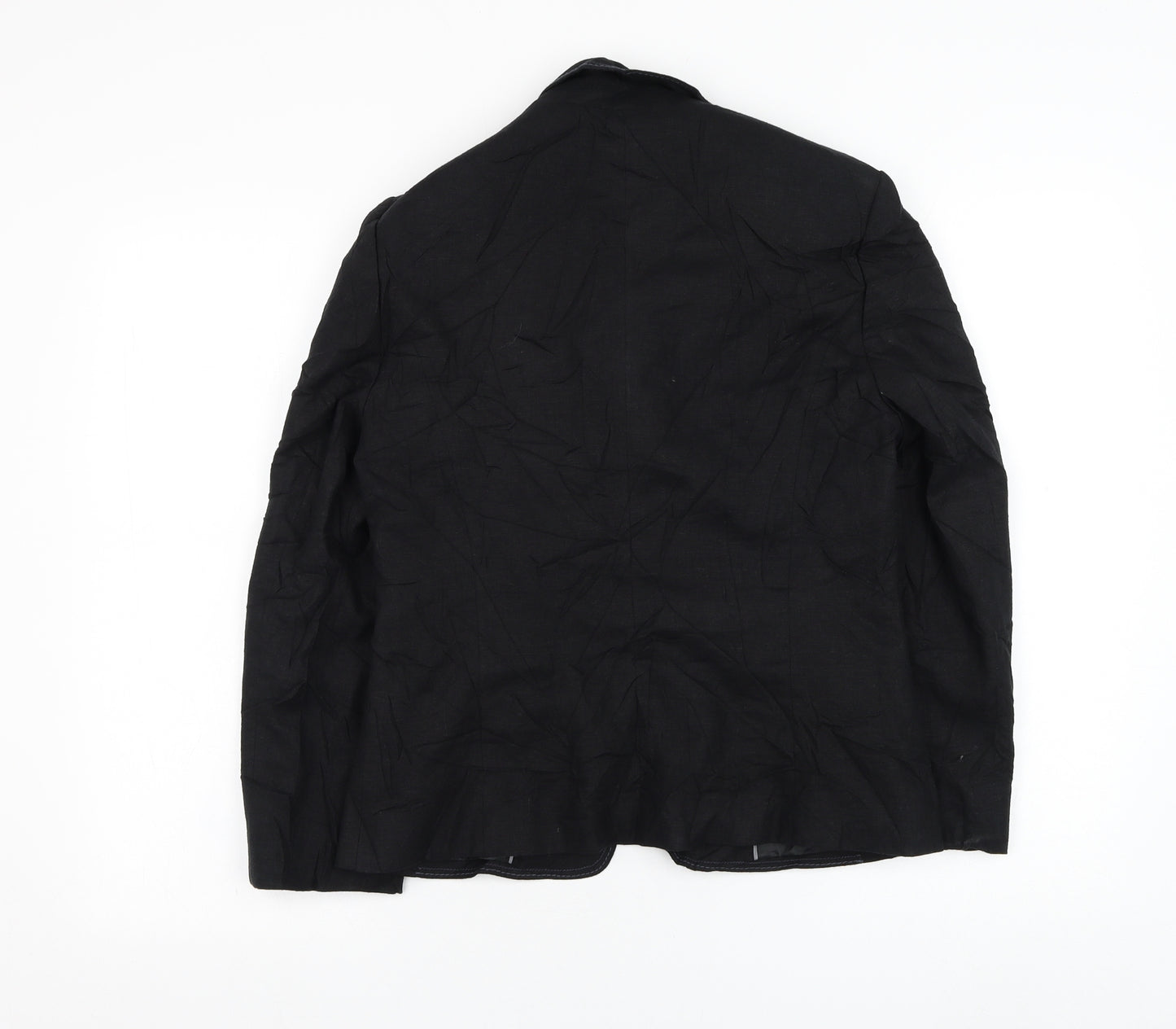 Marks and Spencer Womens Black   Jacket Blazer Size 12  Button