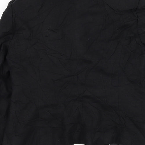 Marks and Spencer Womens Black   Jacket Blazer Size 12  Button
