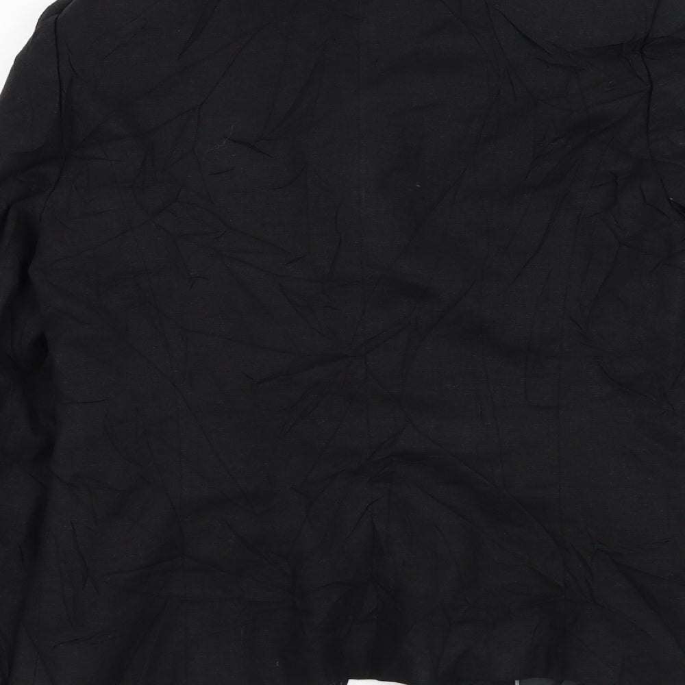Marks and Spencer Womens Black   Jacket Blazer Size 12  Button