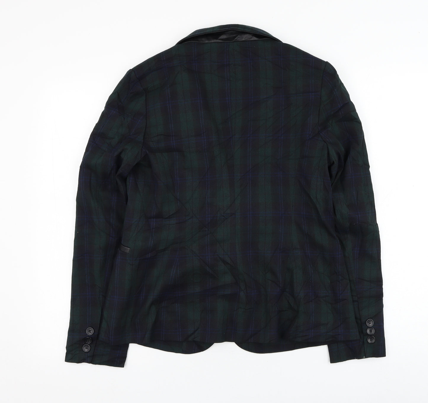 Atmosphere Womens Green Check  Jacket Blazer Size 12  Button
