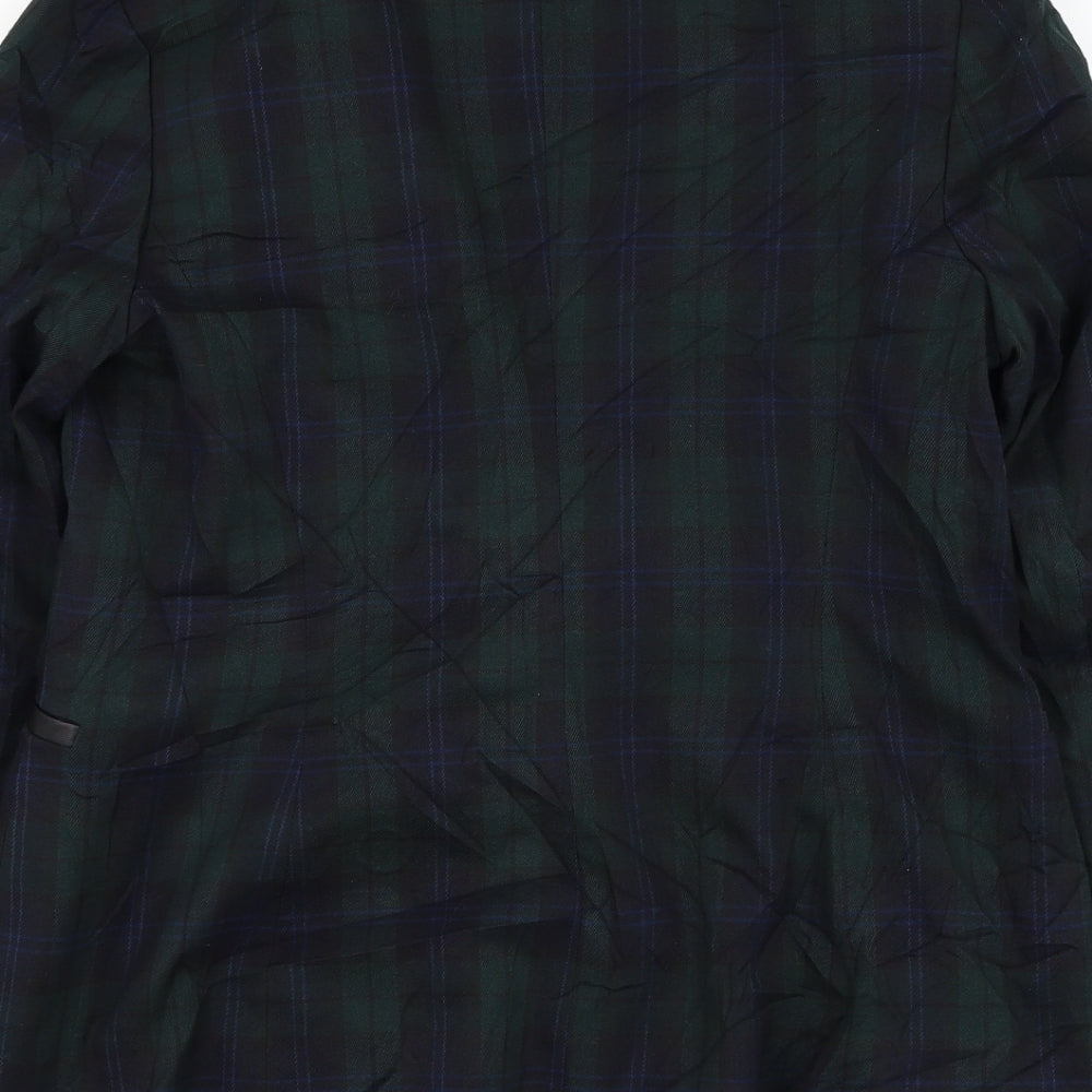 Atmosphere Womens Green Check  Jacket Blazer Size 12  Button