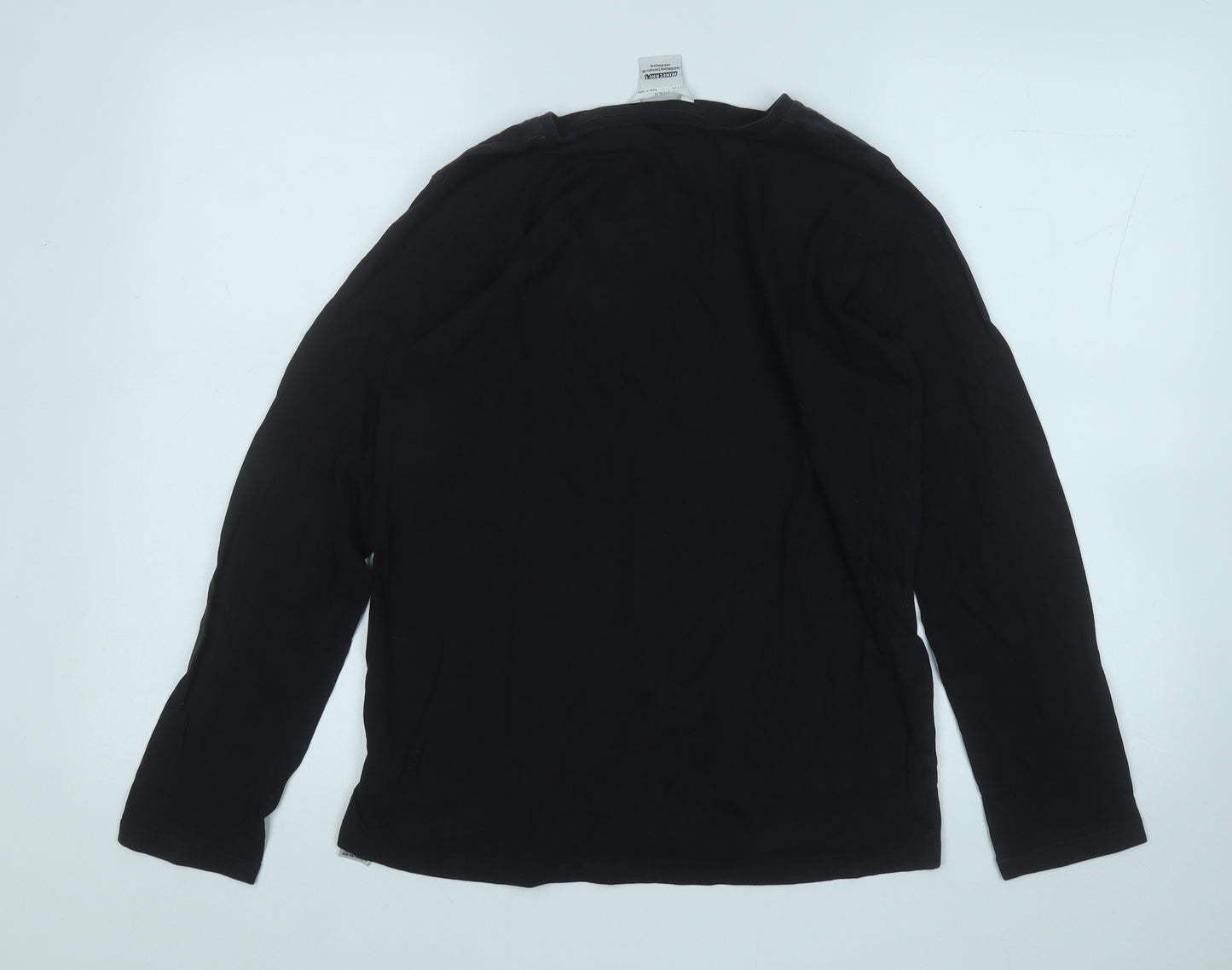 Marks and Spencer Boys Black  Cotton Basic T-Shirt Size 13-14 Years Round Neck  - Minecraft
