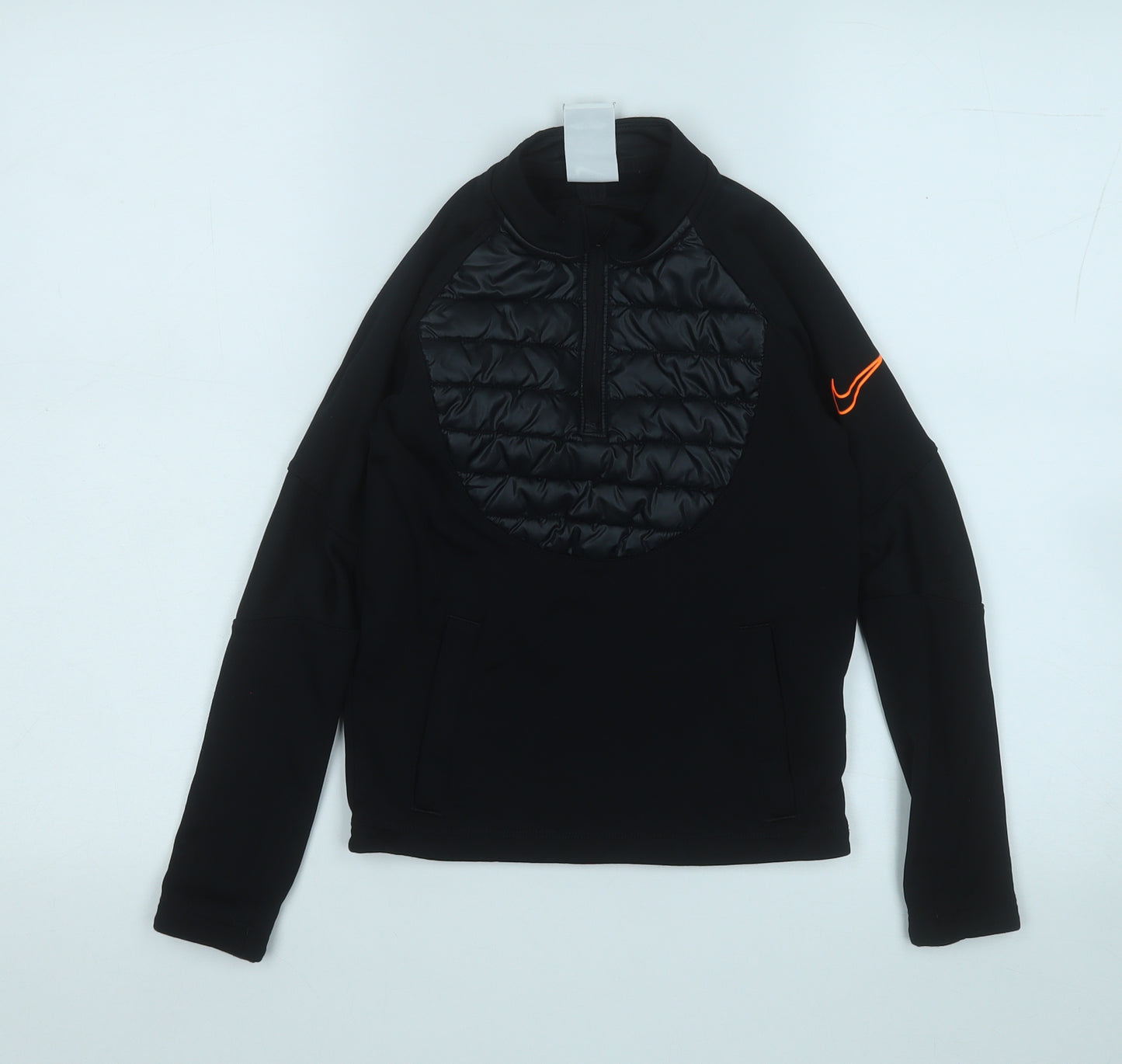 Nike Boys Black  Polyester Pullover Sweatshirt Size 7-8 Years