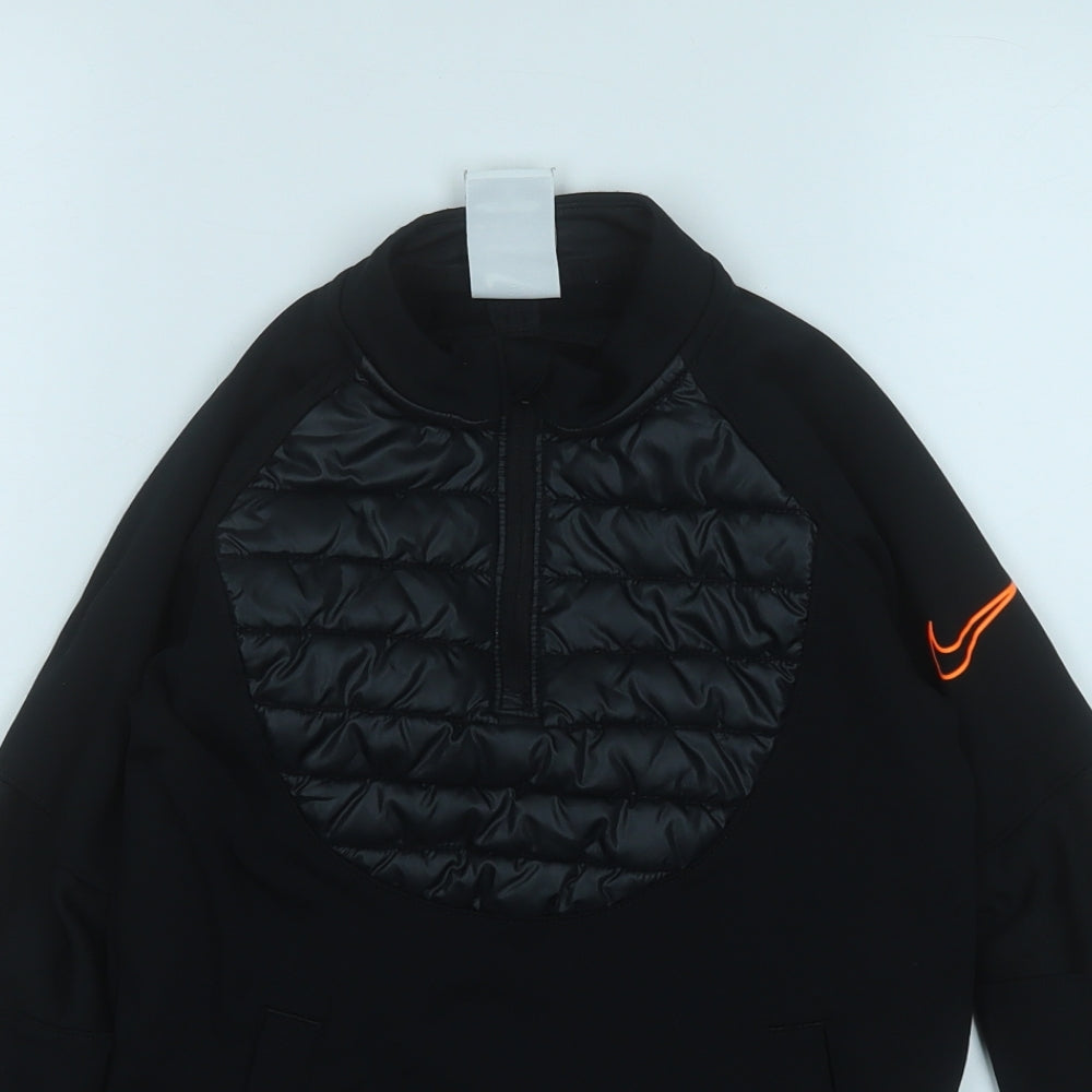 Nike Boys Black  Polyester Pullover Sweatshirt Size 7-8 Years