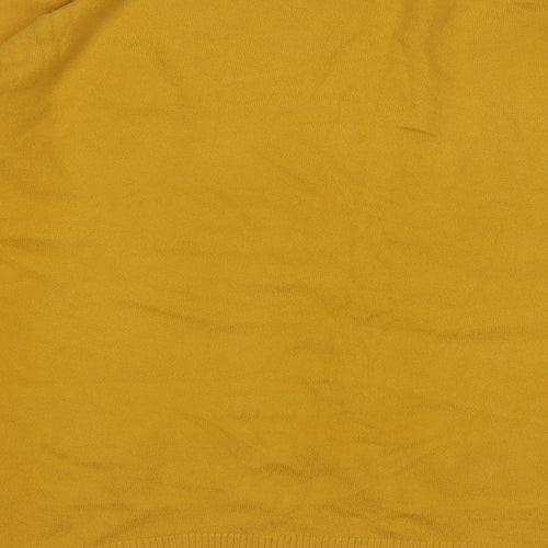 sovogue Womens Yellow Round Neck  Acrylic Pullover Jumper Size M   - Butterflies