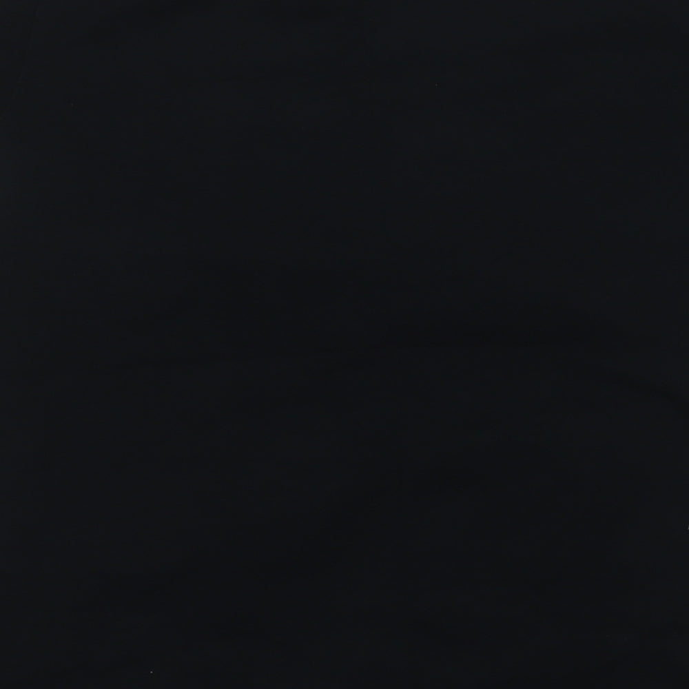 KWD Boys Black  Cotton Basic T-Shirt Size 12-13 Years Round Neck