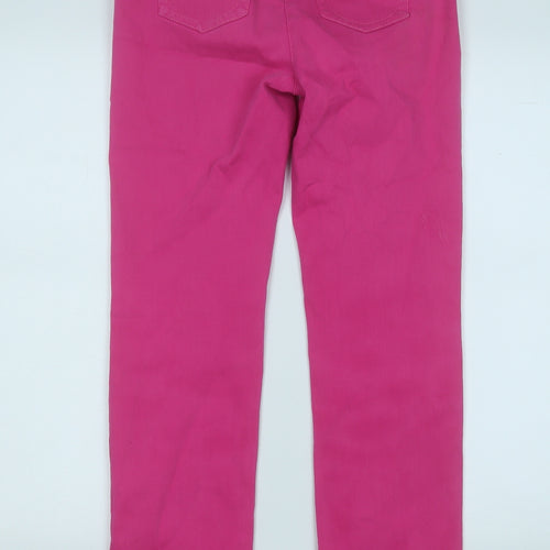 Gerry Weber Womens Pink  Cotton Straight Jeans Size 28 in L27 in Regular