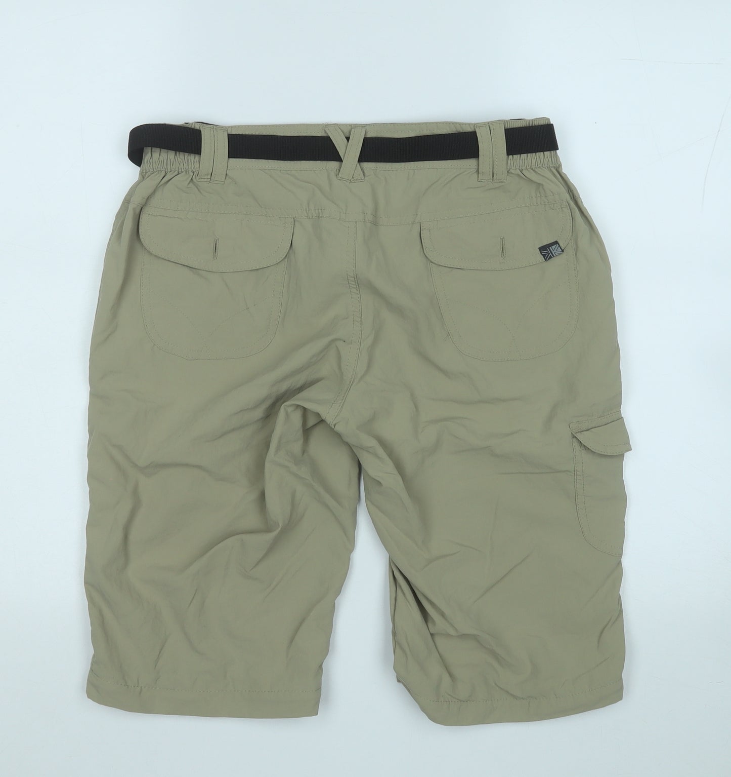 Karrimor Womens Beige  Nylon Sweat Shorts Size 10  Regular