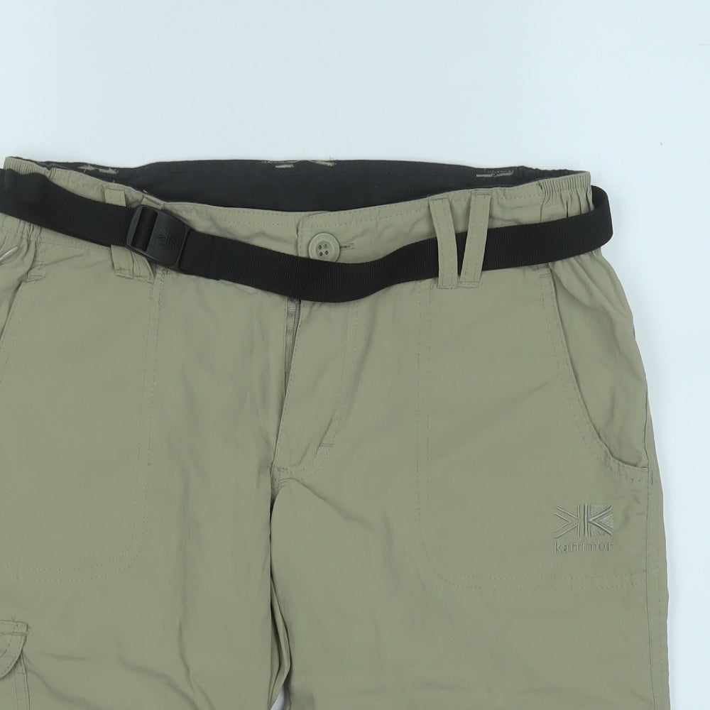 Karrimor Womens Beige  Nylon Sweat Shorts Size 10  Regular
