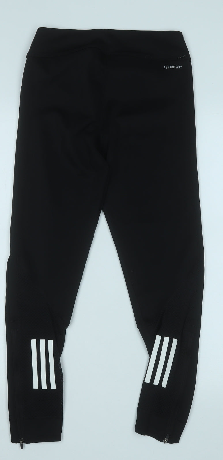 adidas Womens Black  Polyester Compression Leggings Size S L24 in Regular