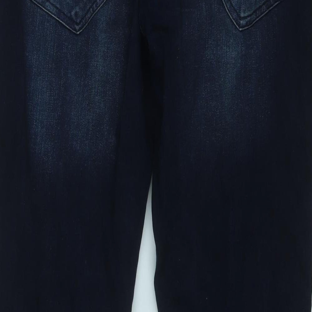 Denim & Co. Mens Blue  Cotton Straight Jeans Size 34 in L32 in Regular