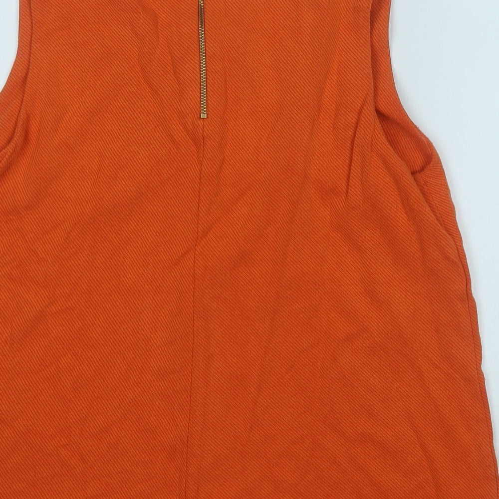Marks and Spencer Womens Orange Round Neck  Polyester Pullover Jumper Size 12