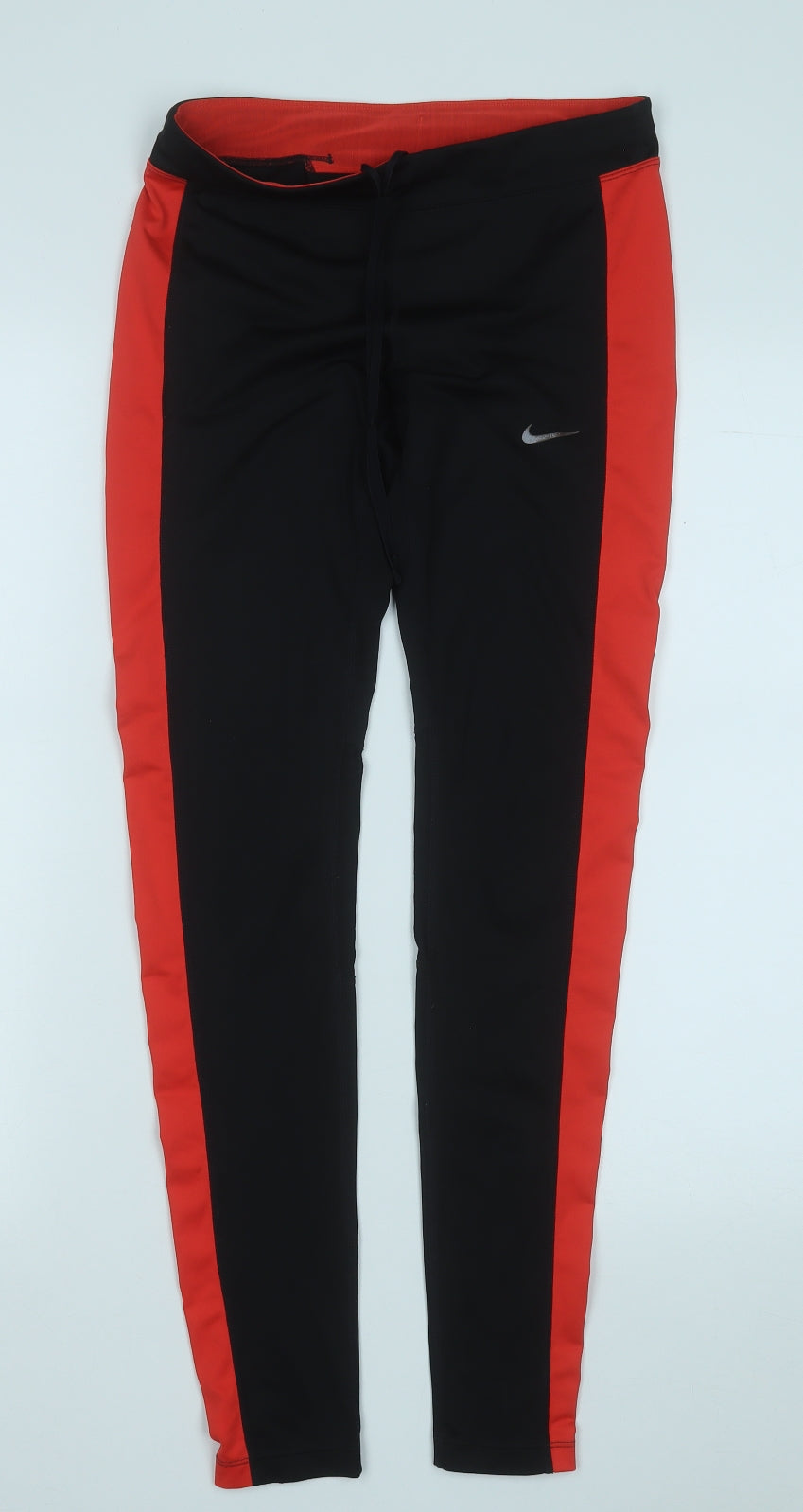 Nike Womens Black  Polyester Compression Leggings Size S L28 in Regular