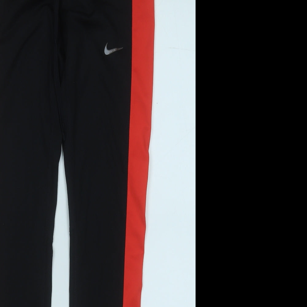 Nike Womens Black  Polyester Compression Leggings Size S L28 in Regular