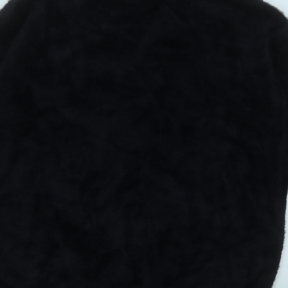 Wallis Womens Black V-Neck  Acrylic Pullover Jumper Size M