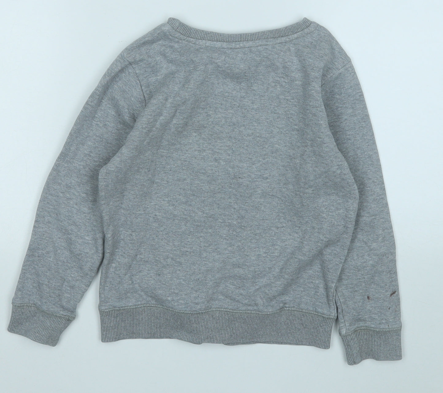 George Boys Grey  Cotton Pullover Sweatshirt Size 5-6 Years