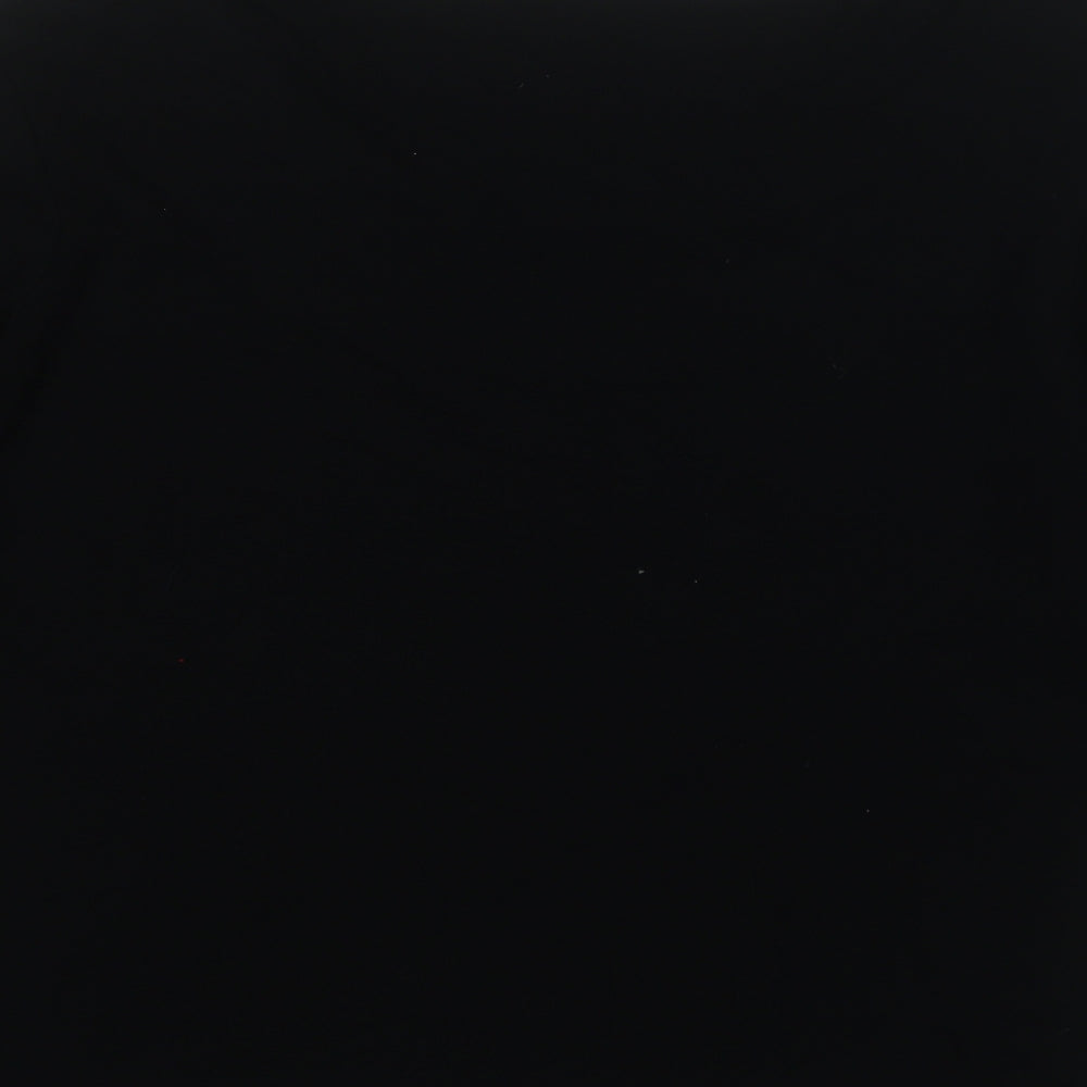 Elle Louise Womens Black Round Neck  Viscose Pullover Jumper Size 16