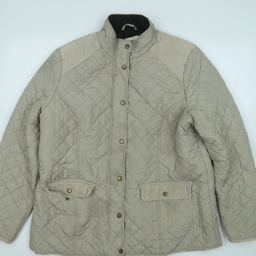 Papaya Womens Beige   Puffer Jacket Jacket Size 20