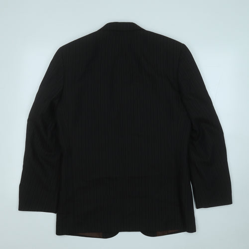 Taylor & Wright Mens Black  Wool Jacket Suit Jacket Size 38