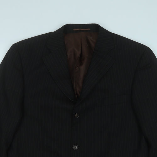 Taylor & Wright Mens Black  Wool Jacket Suit Jacket Size 38