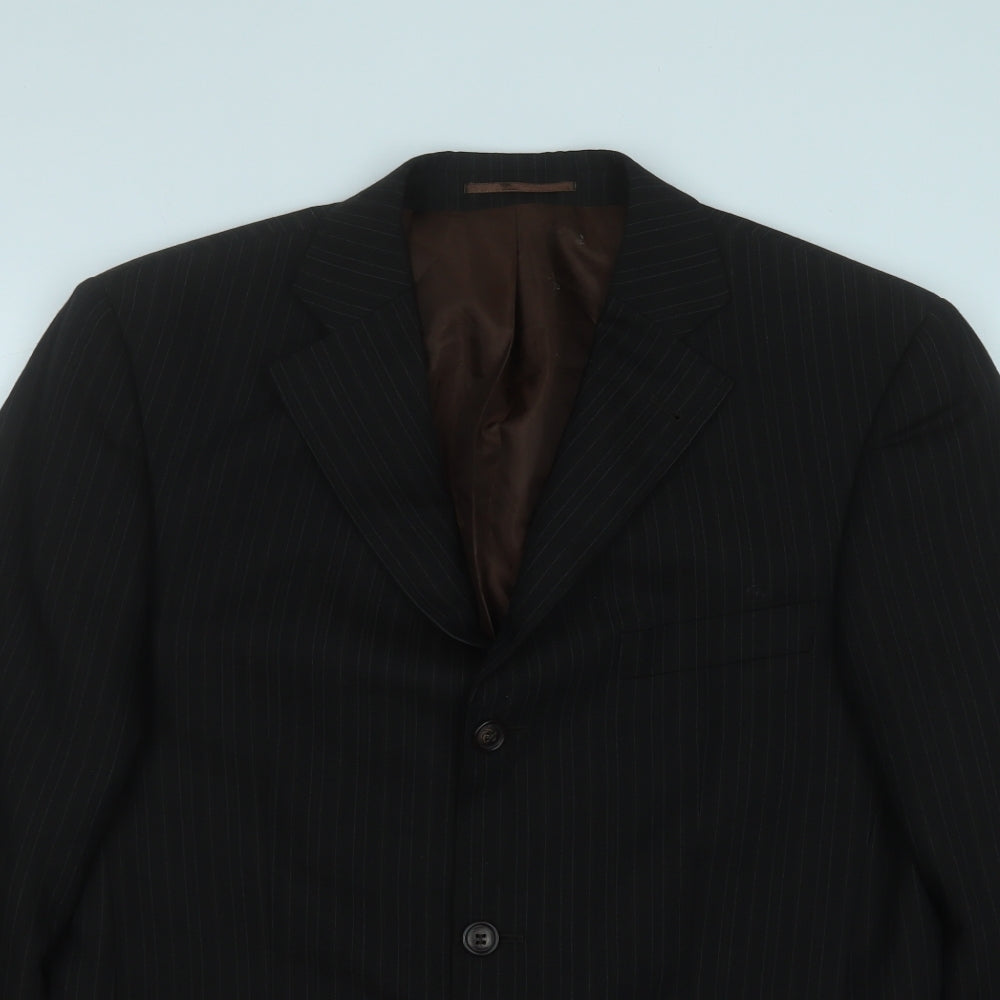 Taylor & Wright Mens Black  Wool Jacket Suit Jacket Size 38