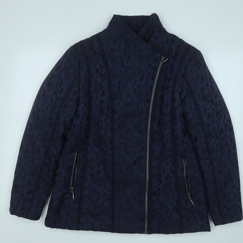 ANNA ROSE  Womens Blue Floral  Jacket  Size 16