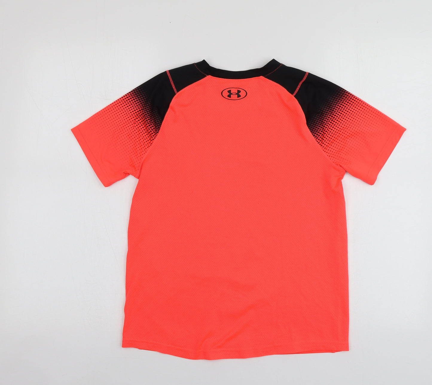 Under armour Boys Orange  Polyester Basic T-Shirt Size 9-10 Years Round Neck