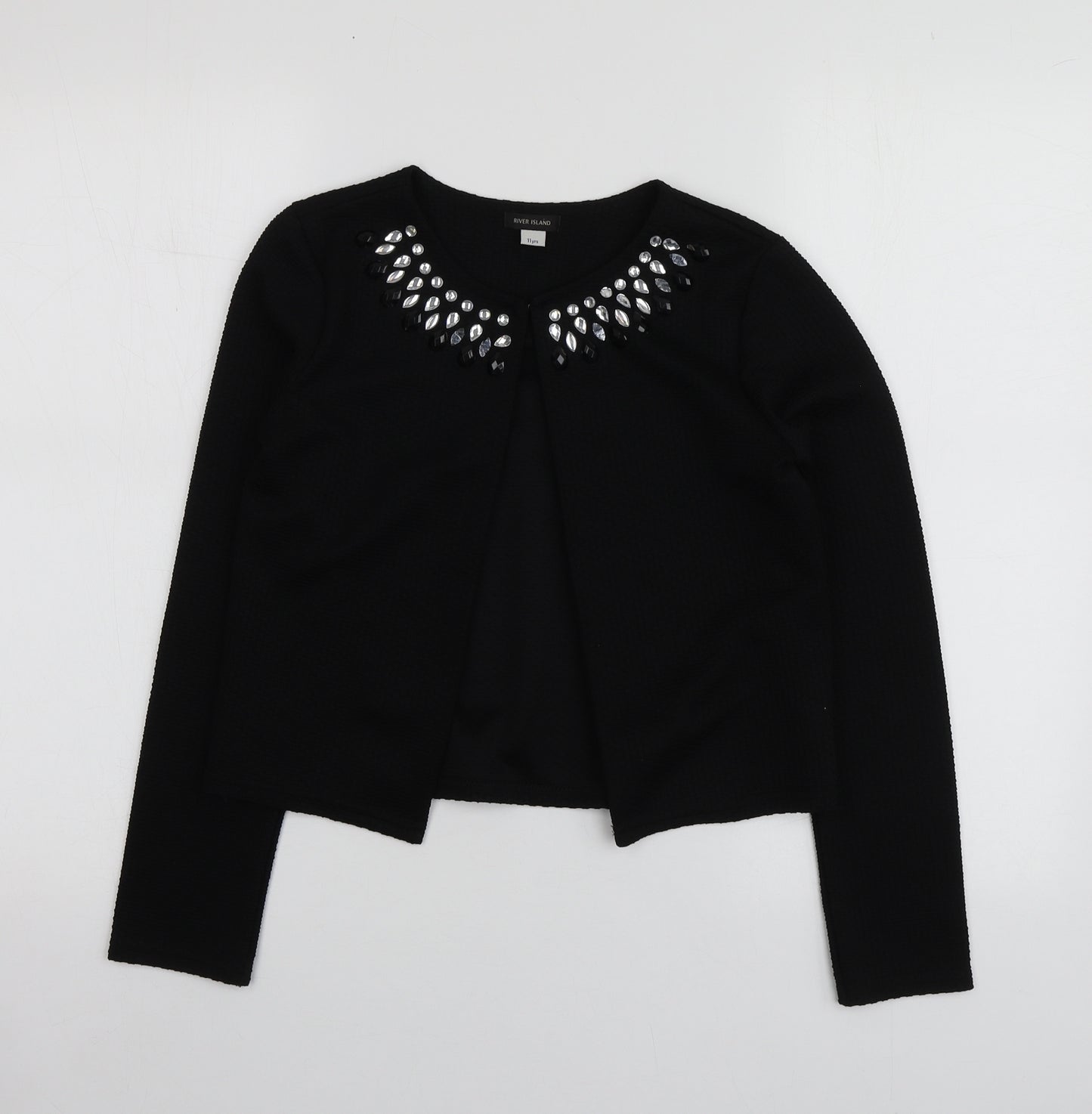 River Island Girls Black   Jacket Blazer Size 11 Years