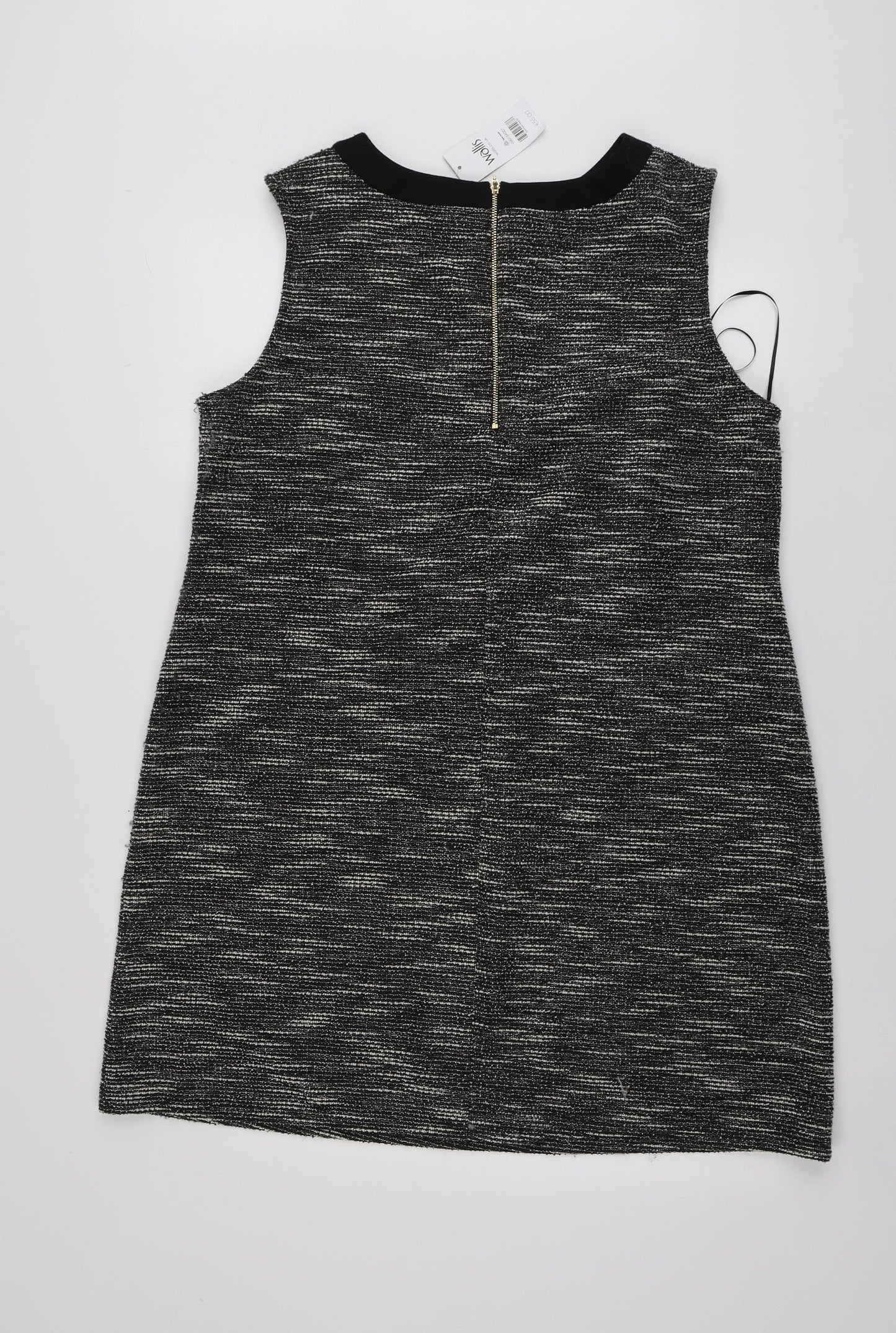 Wallis Womens Grey  Polyester A-Line  Size 18  Roll Neck
