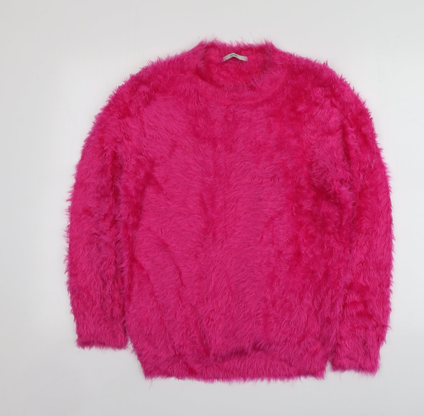 George Womens Pink Round Neck  Polyamide Pullover Jumper Size 16