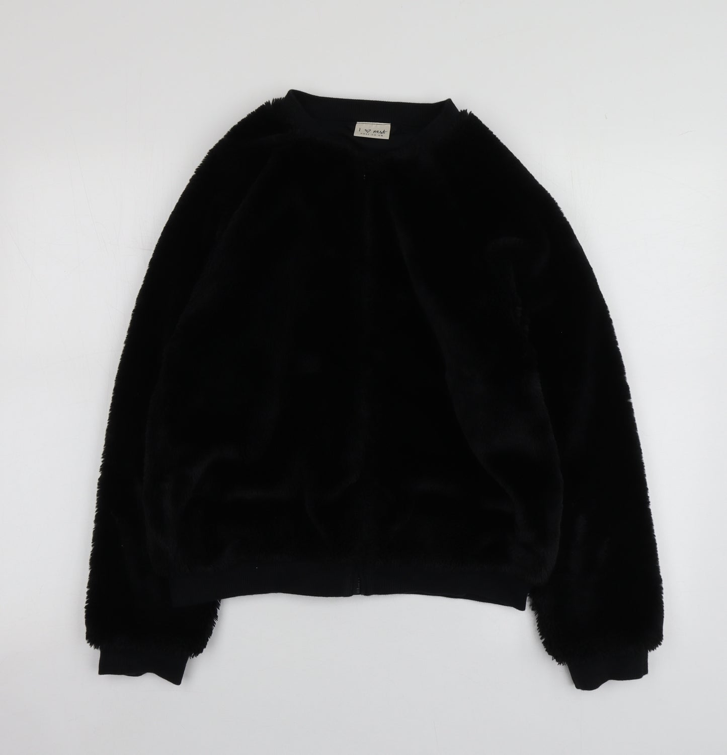 NEXT Girls Black  Cotton Full Zip Hoodie Size 15 Years