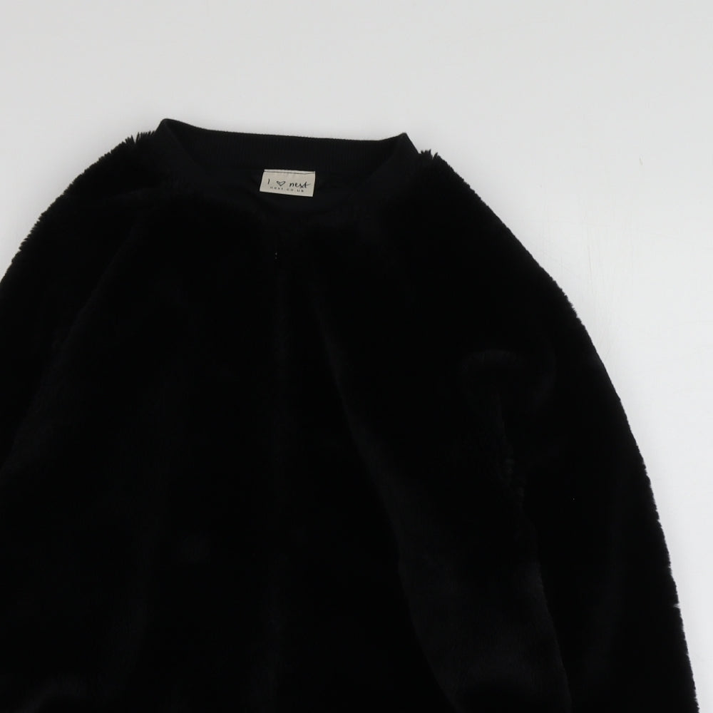 NEXT Girls Black  Cotton Full Zip Hoodie Size 15 Years