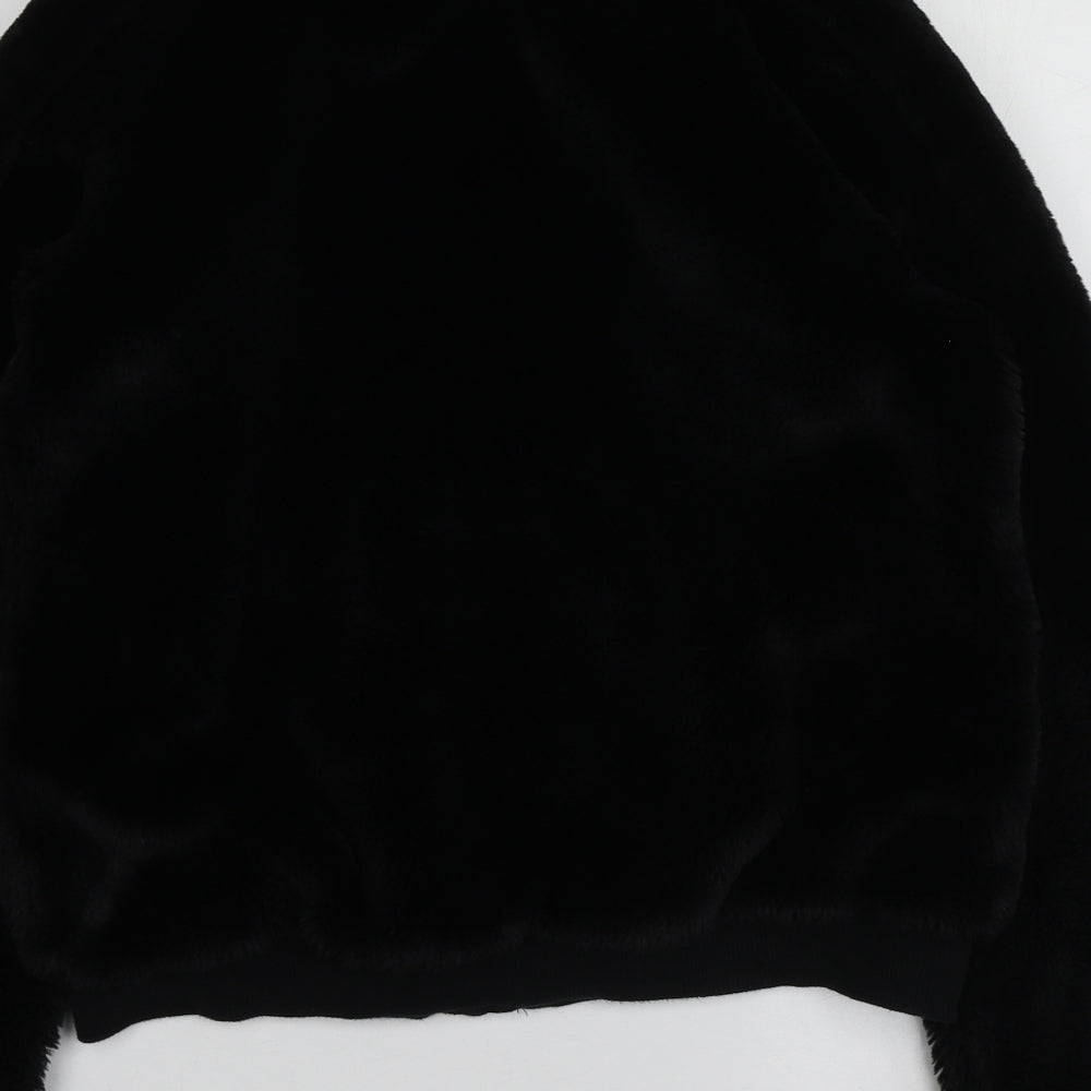 NEXT Girls Black  Cotton Full Zip Hoodie Size 15 Years