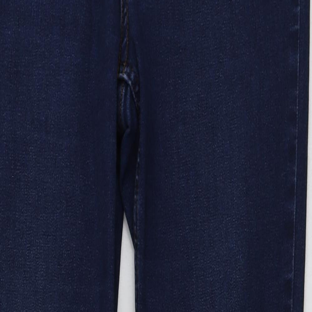 New Look Womens Blue  Cotton Skinny Jeans Size 12 L27 in Regular