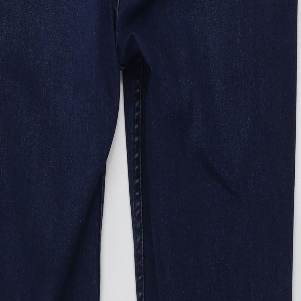 New Look Womens Blue  Cotton Skinny Jeans Size 12 L27 in Regular
