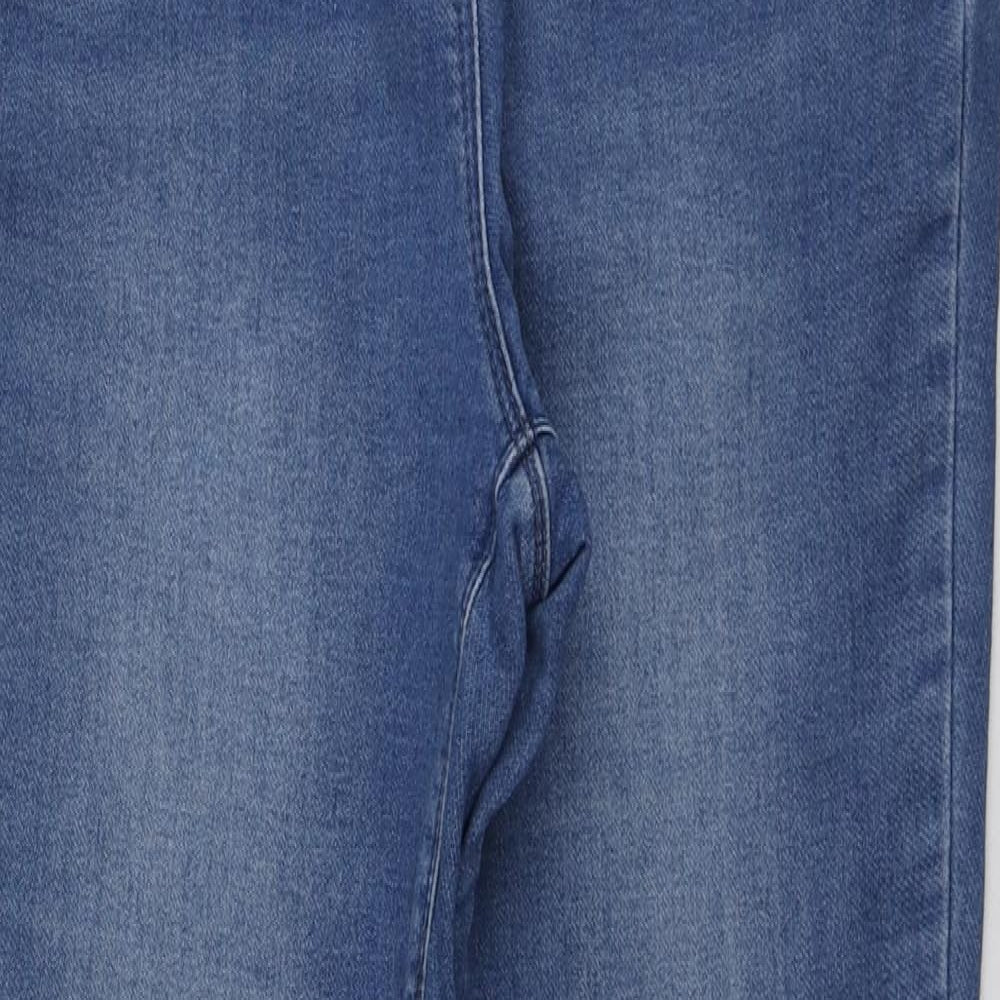 NEXT Womens Blue  Cotton Skinny Jeans Size 14 L27 in Regular