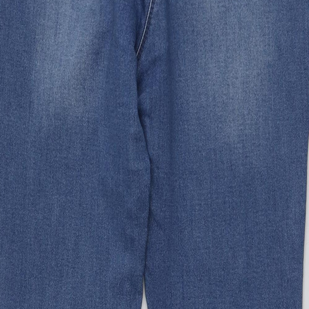 NEXT Womens Blue  Cotton Skinny Jeans Size 14 L27 in Regular