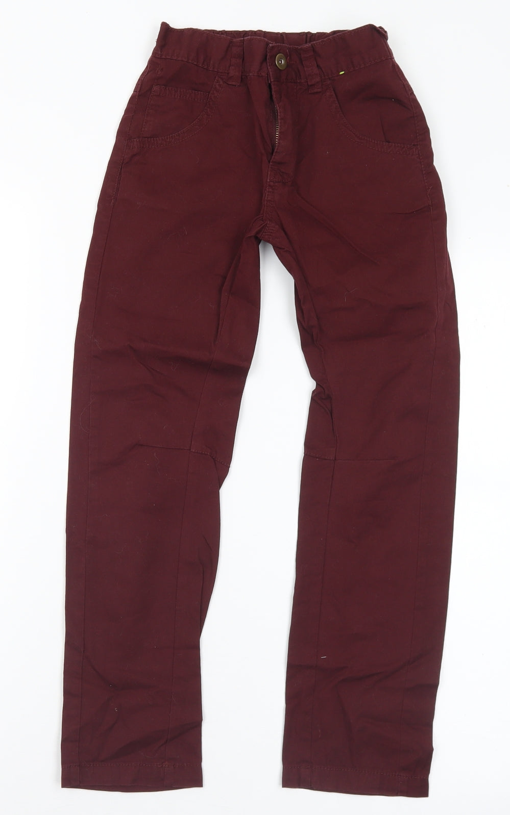George Boys Purple  Cotton Chino Trousers Size 7-8 Years  Regular Button