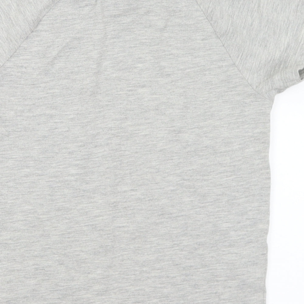 George Boys Grey  Cotton Basic T-Shirt Size 3-4 Years Crew Neck  - Mickey Mouse Disney