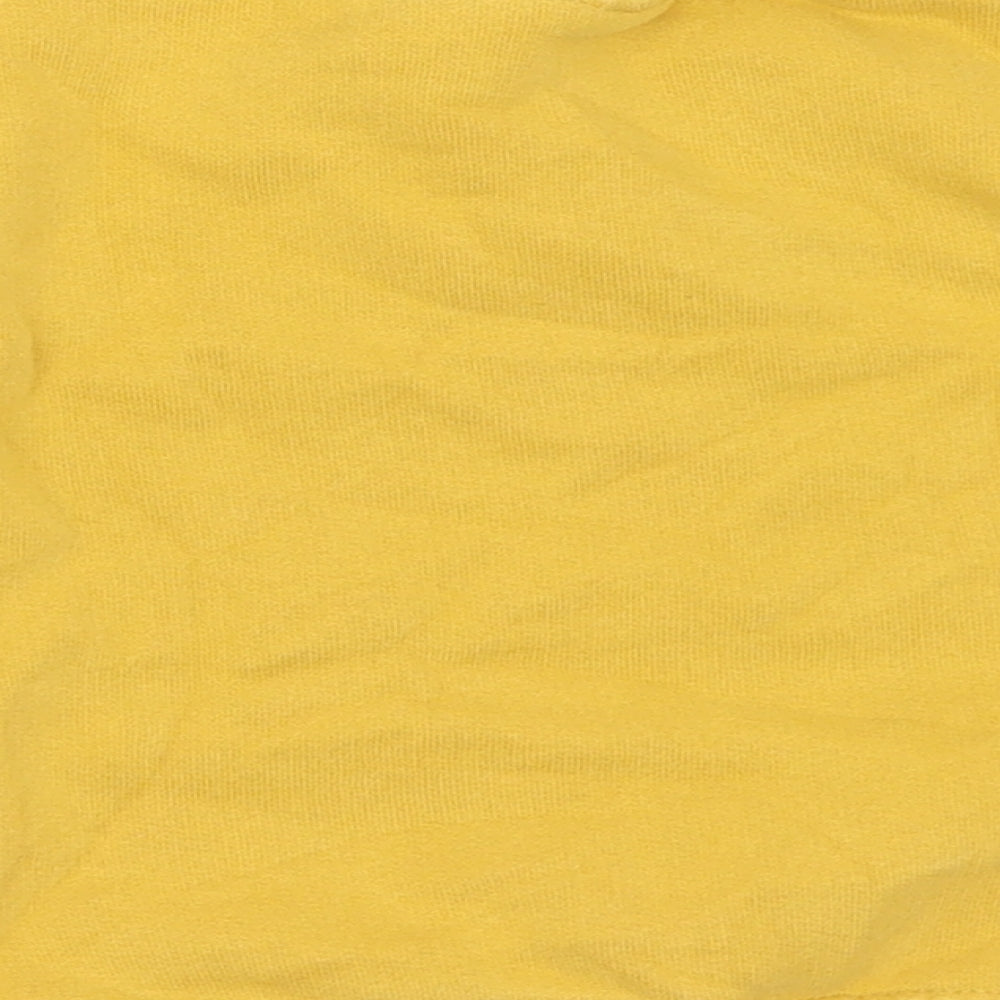 Zara Girls Yellow  Cotton Pullover Sweatshirt Size 3-4 Years   - Time For Some Fun