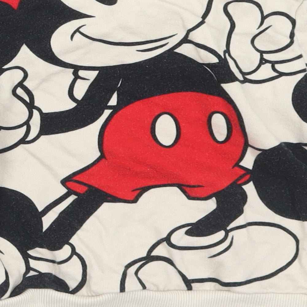 George Boys Multicoloured Geometric Cotton Pullover Sweatshirt Size 2-3 Years   - Mickey Mouse Disney