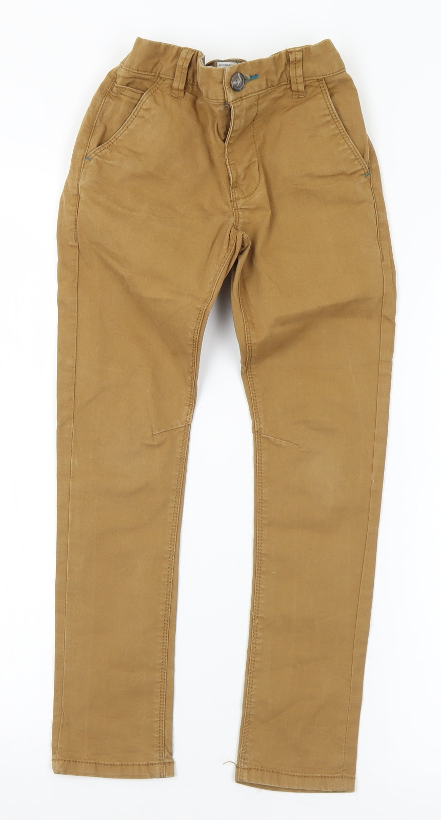 NEXT Boys Brown  Cotton Chino Trousers Size 7 Years  Regular